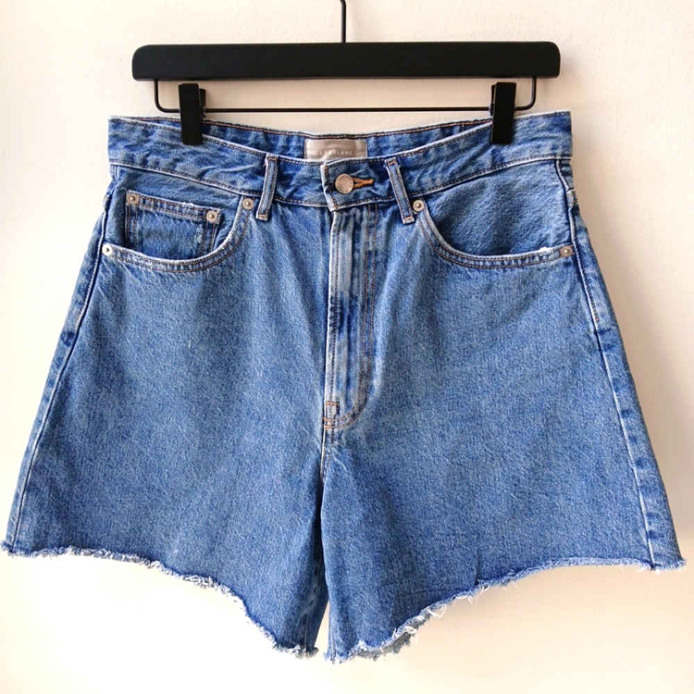 Everlane Organic Cotton A Line Jean Shorts Women's 28